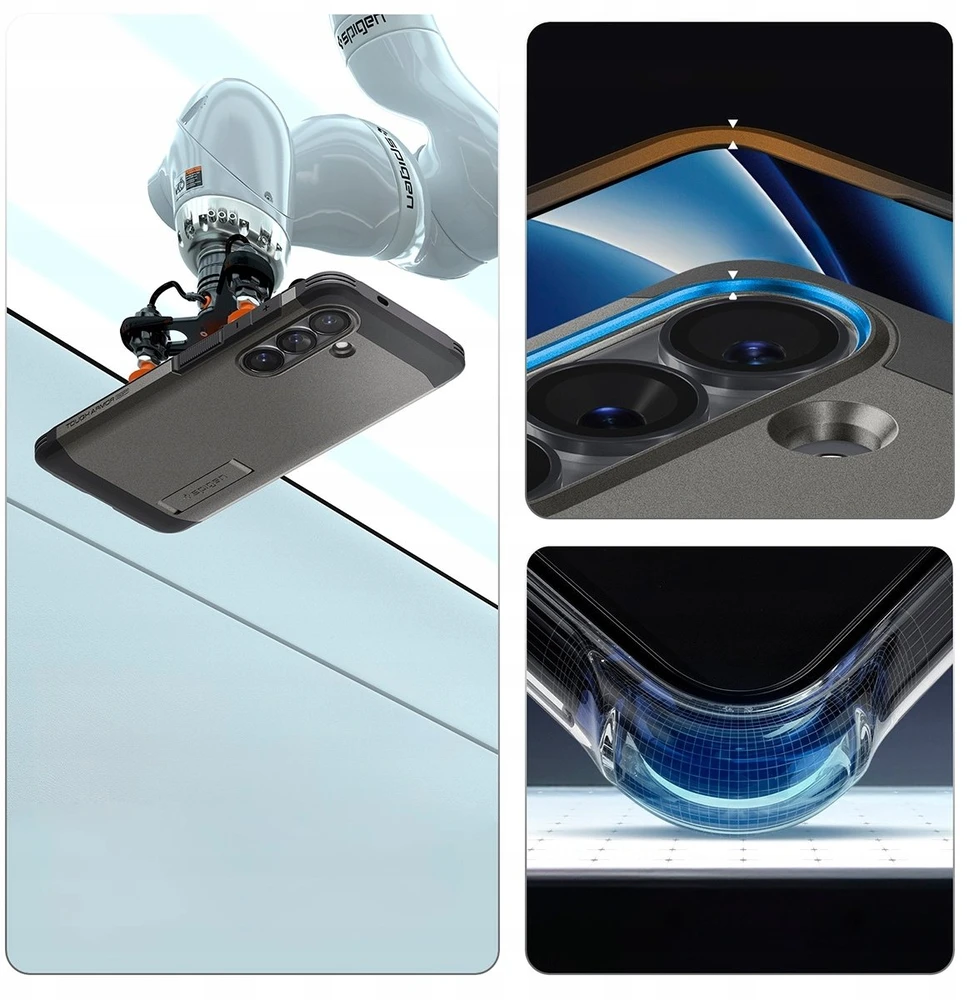 Spigen Tough Armor Mag MagSafe dėklas skirtas Samsung Galaxy S26+ – pilkos spalvos