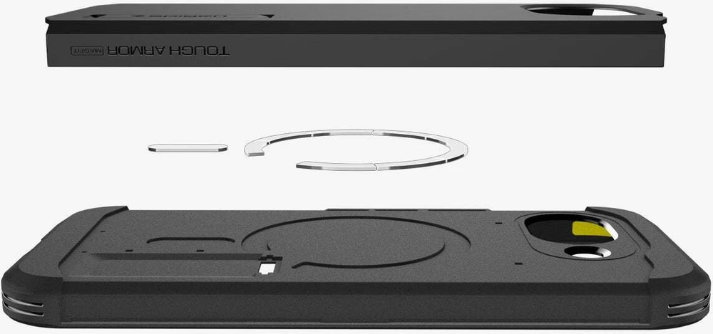 Spigen Tough Armor MAG MagSafe dėklas Google Pixel 10A juodos spalvos