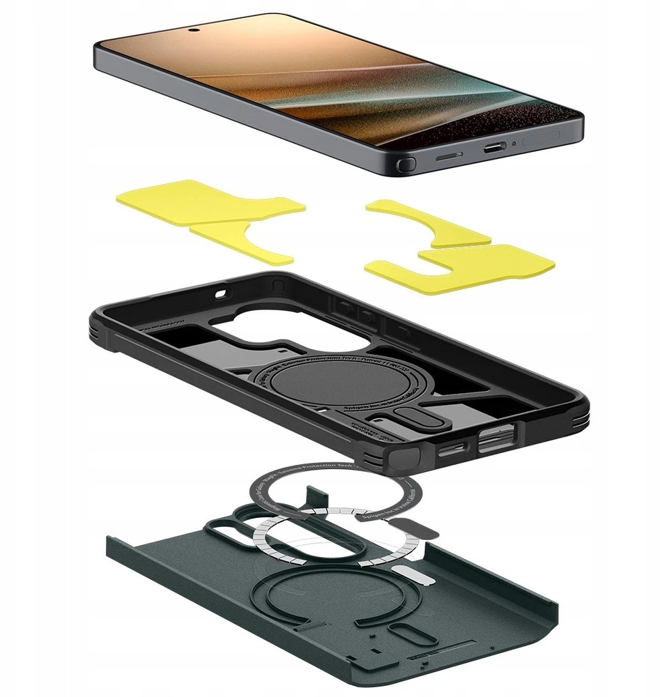 Spigen Tough Armor Mag MagSafe dėklas skirtas Samsung Galaxy S26 Ultra – žalios spalvos