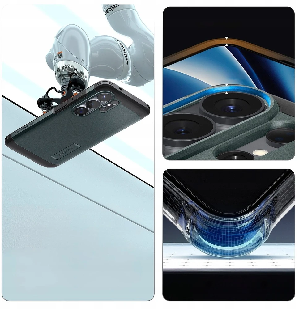 Spigen Tough Armor Mag MagSafe dėklas skirtas Samsung Galaxy S26 Ultra – žalios spalvos
