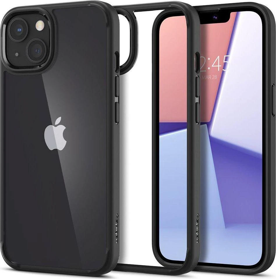 Spigen Dėklas Spigen Ultra Hybrid Apple iPhone 13 Matinė juoda