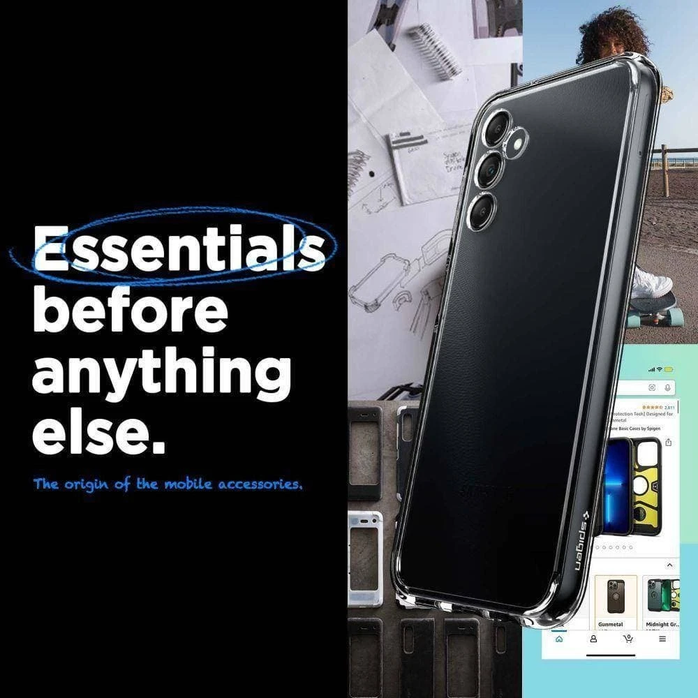 Spigen Ultra Hybrid dėklas skirtas Samsung Galaxy A14 5G (NA), spalva - Crystal Clear