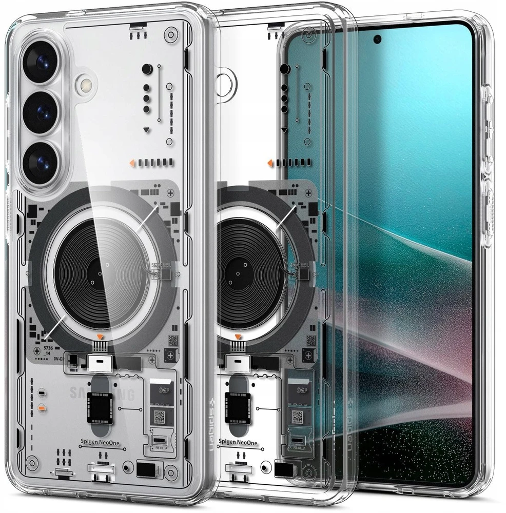 Spigen Ultra Hybrid Mag MagSafe dėklas skirtas Samsung Galaxy S26+ Neo One – skaidrus