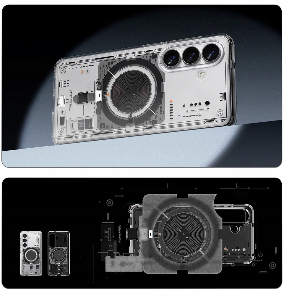 Spigen Ultra Hybrid Mag MagSafe dėklas skirtas Samsung Galaxy S26+ Neo One – skaidrus