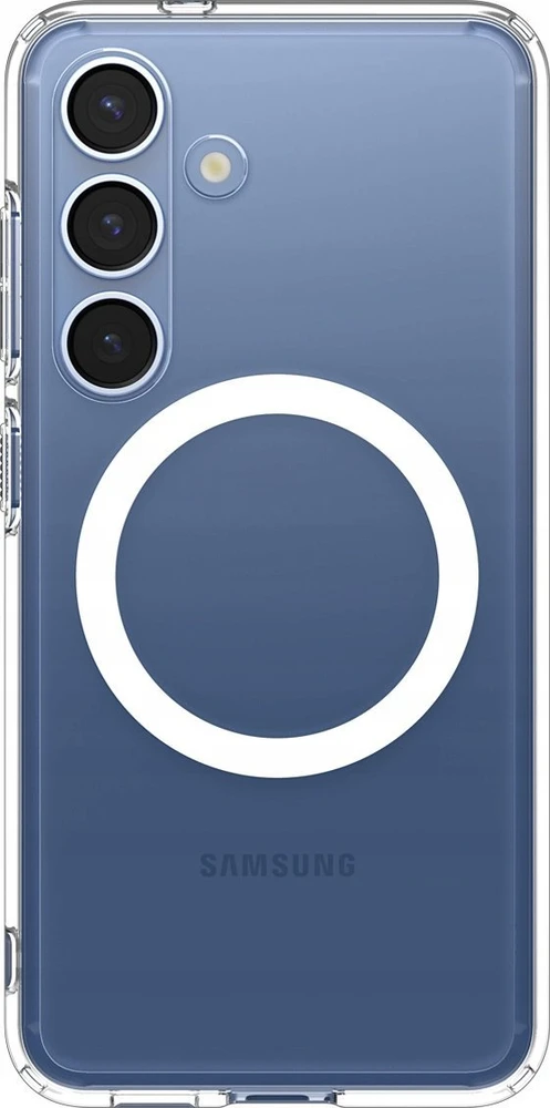 Spigen Ultra Hybrid Mag MagSafe – dėklas skirtas Samsung Galaxy S25+ Clear / Baltas