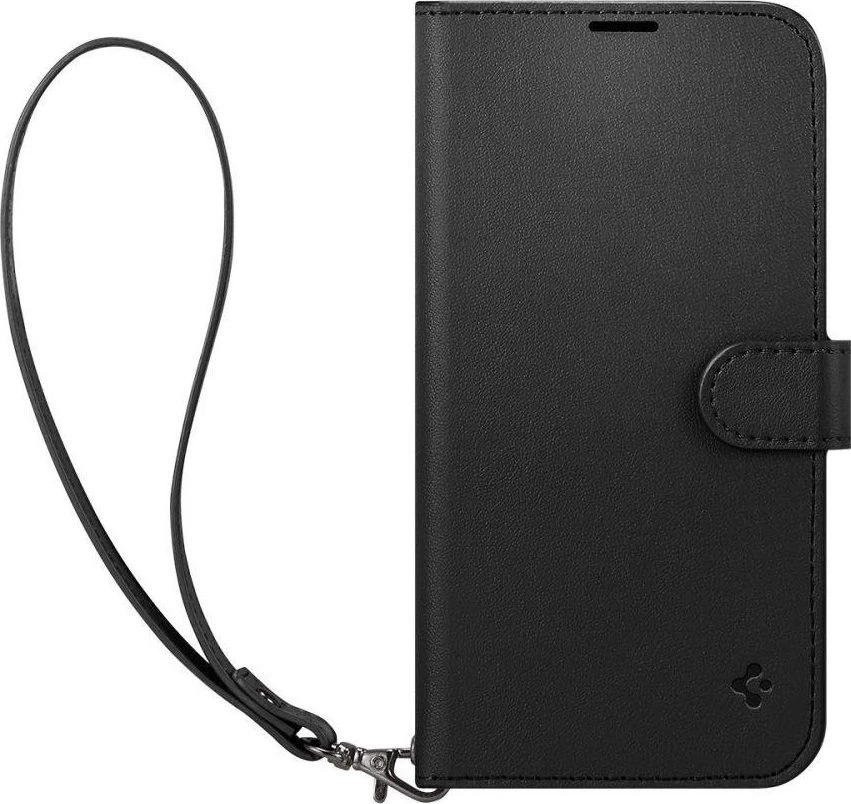 Dėklas Spigen Wallet S, juodos spalvos – iPhone 14