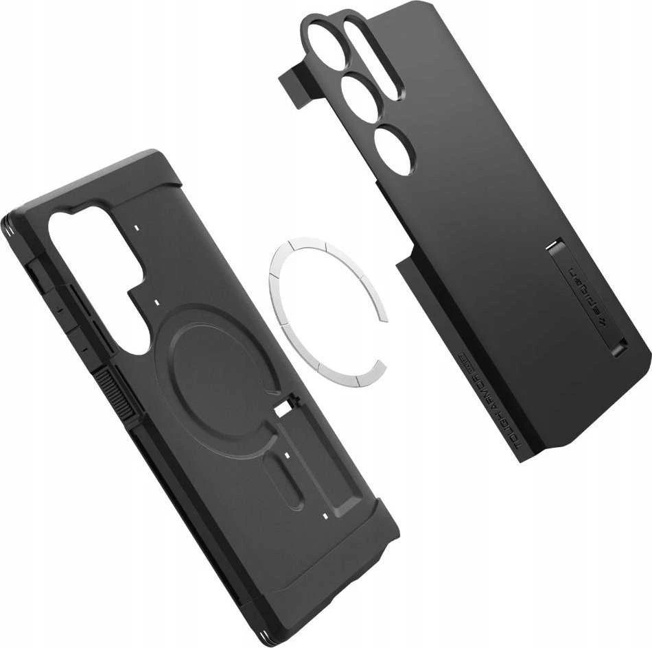 Spigen Tough Armor MagSafe Samsung Galaxy S25 Ultra – dėklas telefonui juodos spalvos