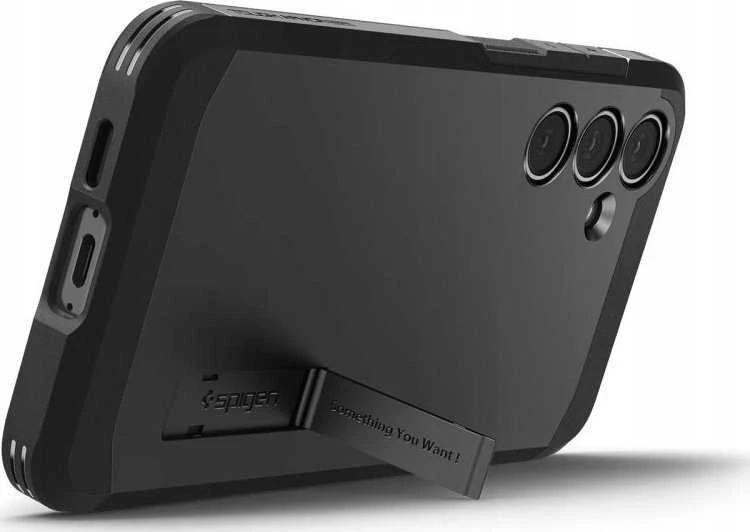 Dėklas Spigen Tough Armor MagSafe Samsung Galaxy S25 juodos spalvos