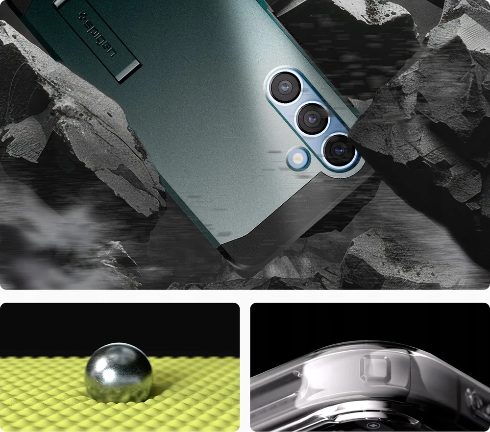 Spigen Tough Armor MagSafe dėklas skirtas Samsung Galaxy S25 – žalios spalvos