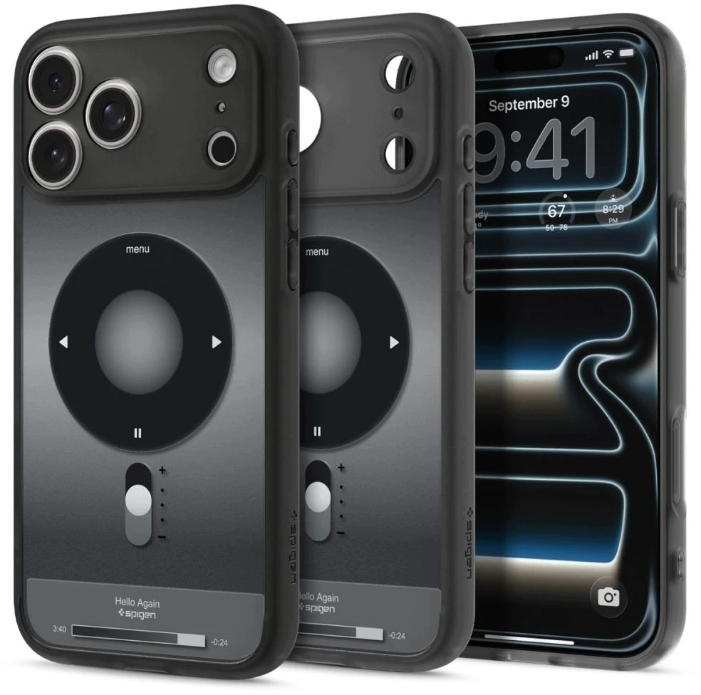 Dėklas Spigen Ultra Hybrid MagSafe iPhone 17 Pro Max / 18 Pro Max KLASIKINIS juodos spalvos
