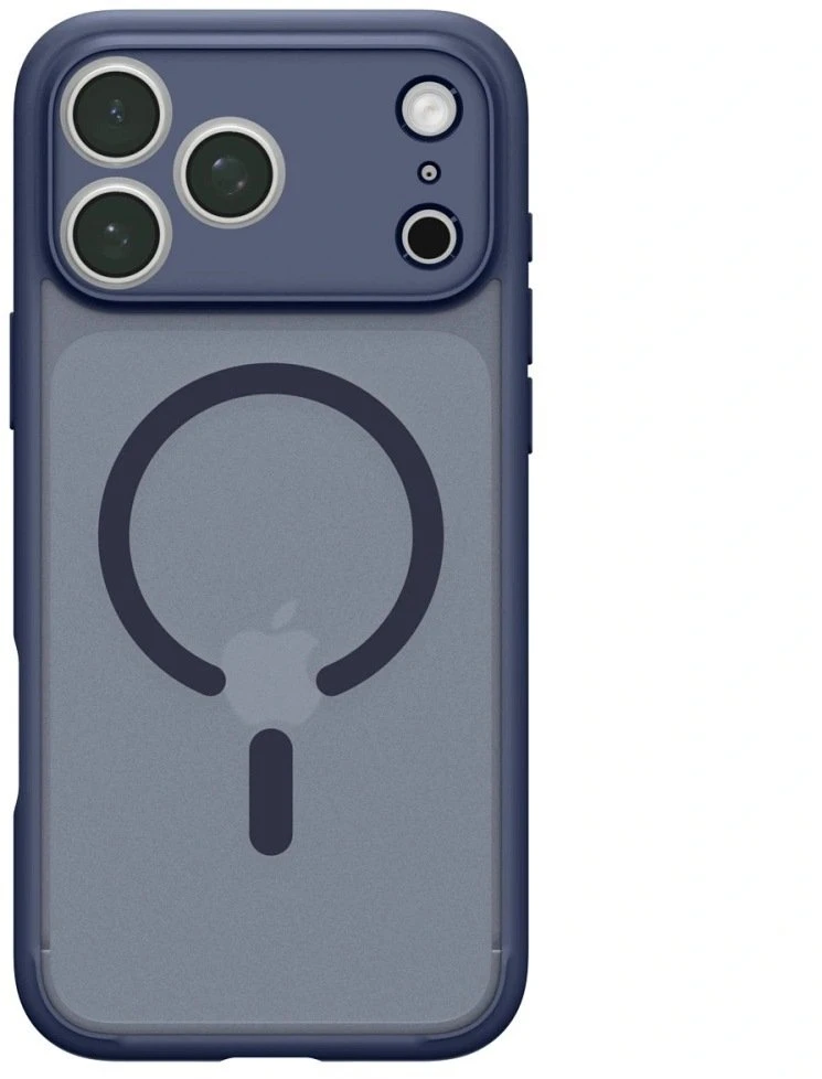 Dėklas Spigen Ultra Hybrid MagSafe iPhone 17 Pro / 18 Pro MATINIS TAMSIAI MĖLYNAS