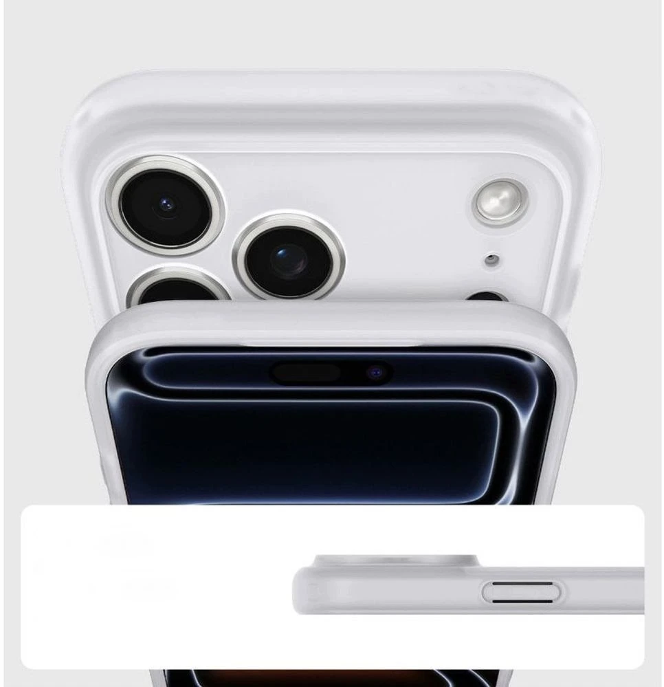 Dėklas Spigen Ultra Hybrid MagSafe iPhone 17 Pro / 18 Pro KLASIKINIS SIDABRINIS