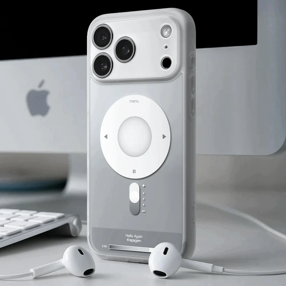 Dėklas Spigen Ultra Hybrid MagSafe iPhone 17 Pro / 18 Pro KLASIKINIS SIDABRINIS