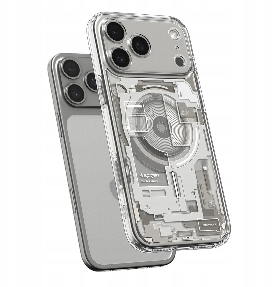 Spigen Ultra Hybrid MagSafe dėklas skirtas Apple iPhone 17 Pro Zero One – titanium