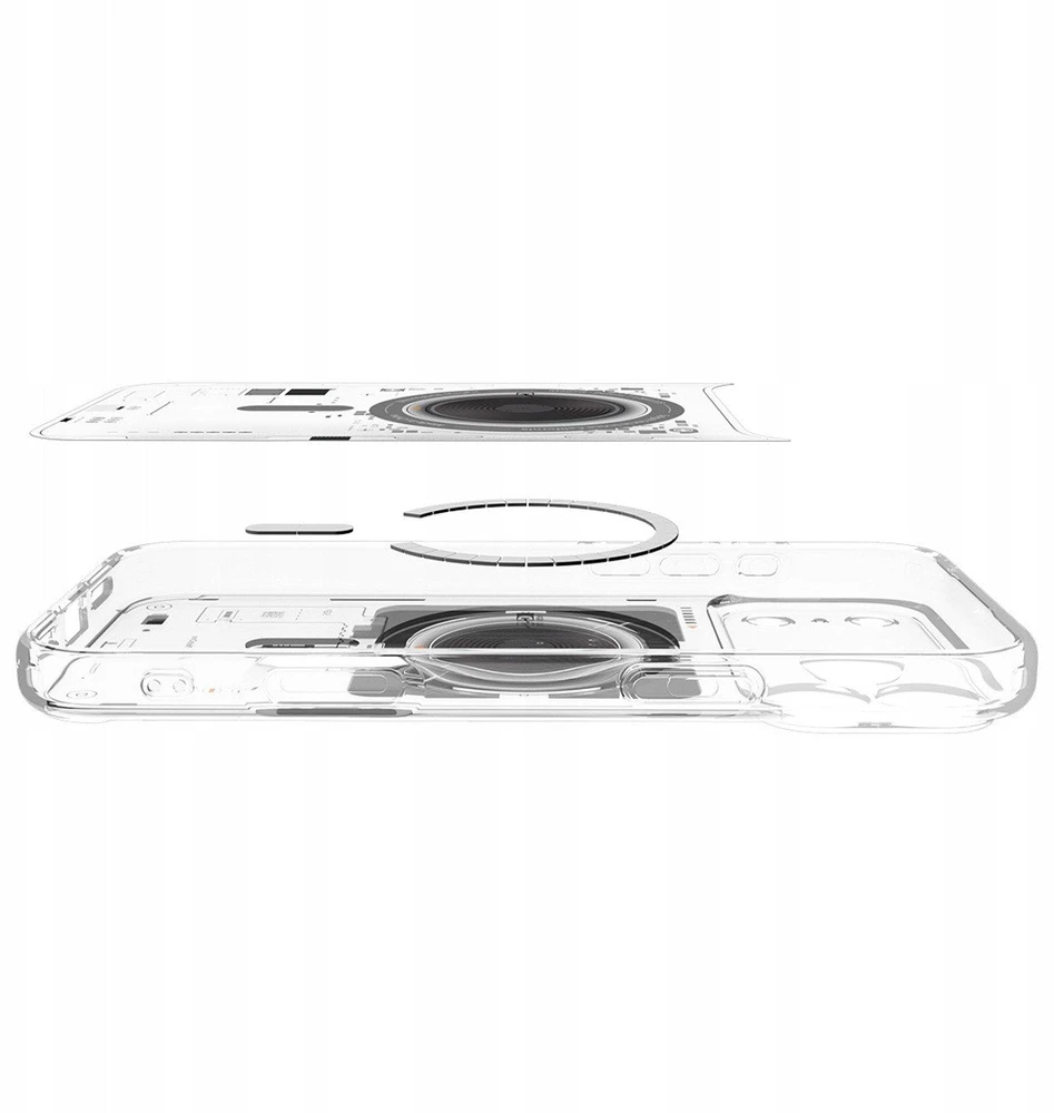 Spigen Ultra Hybrid MagSafe Neo One dėklas skirtas Apple iPhone 17 Pro - skaidrus