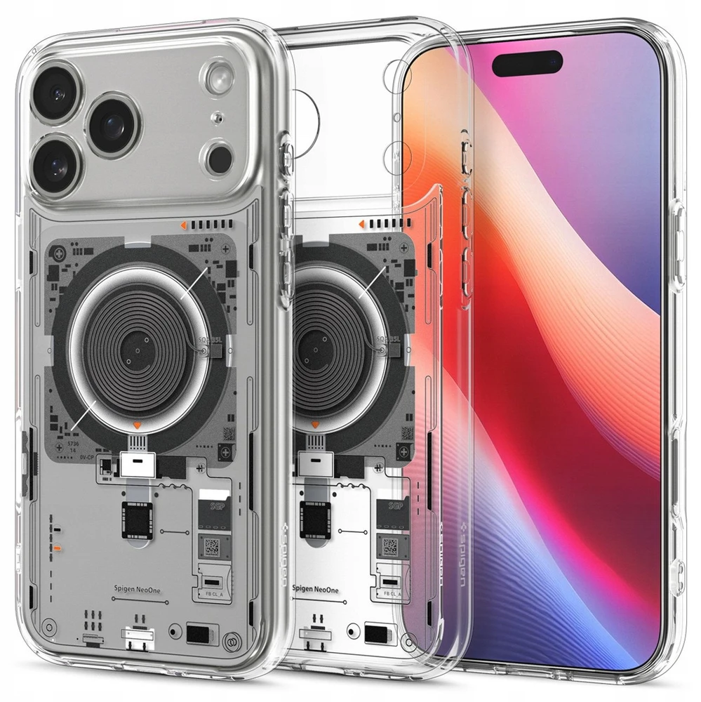 Spigen Ultra Hybrid MagSafe Neo One dėklas skirtas Apple iPhone 17 Pro - skaidrus