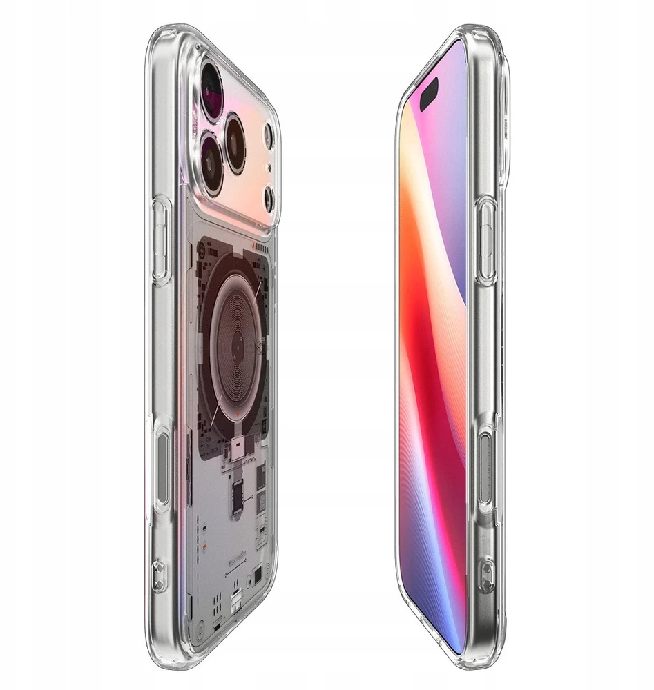 Spigen Ultra Hybrid MagSafe Neo One dėklas skirtas Apple iPhone 17 Pro - skaidrus