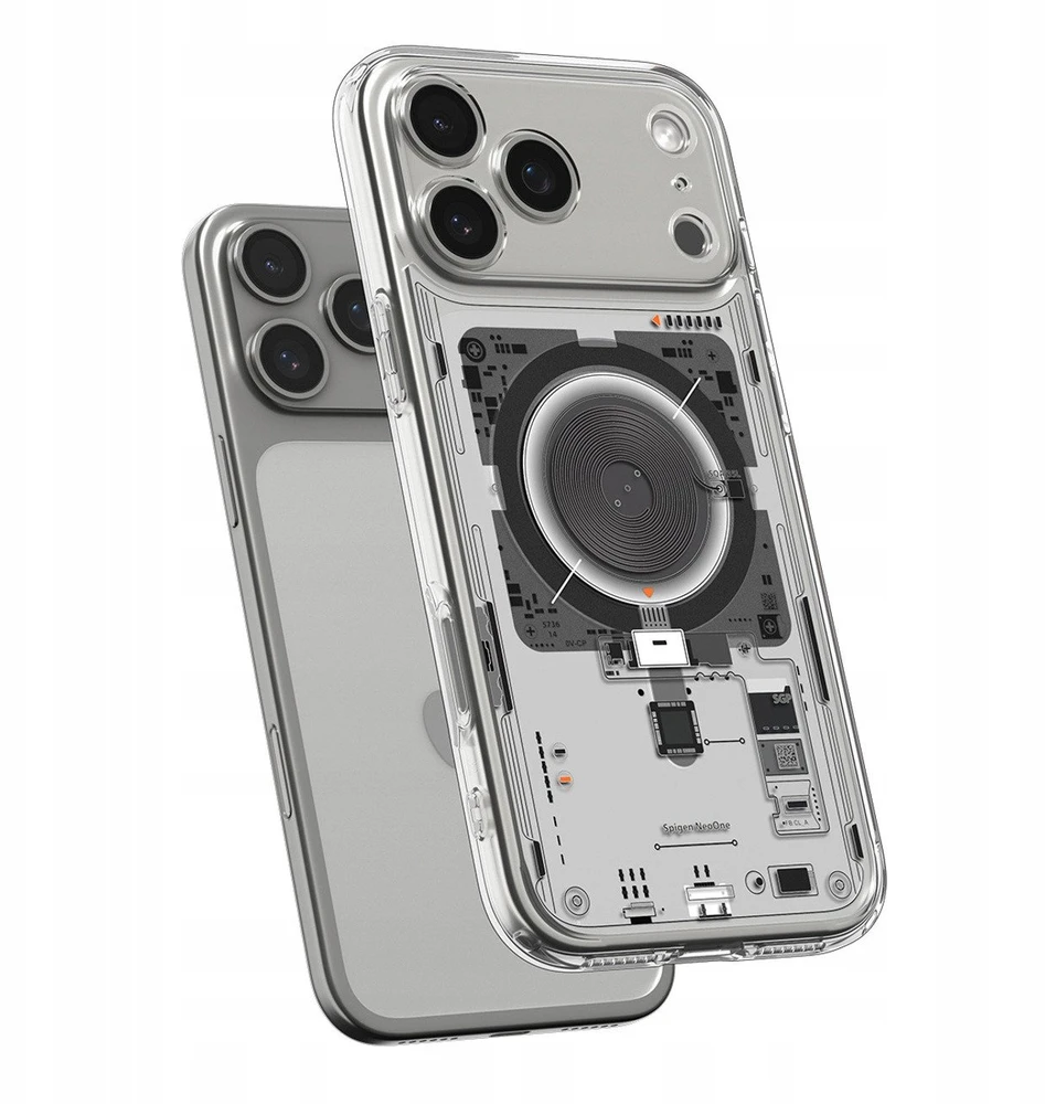 Spigen Ultra Hybrid MagSafe Neo One dėklas skirtas Apple iPhone 17 Pro - skaidrus