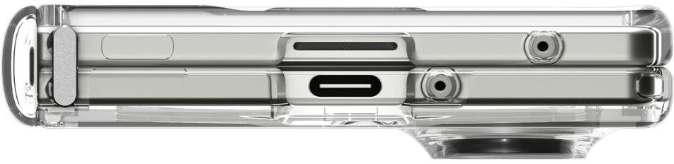 Dėklas „Spigen Ultra Hybrid Pro Mag Magsafe Galaxy Z Fold 7“ skaidrus/baltas