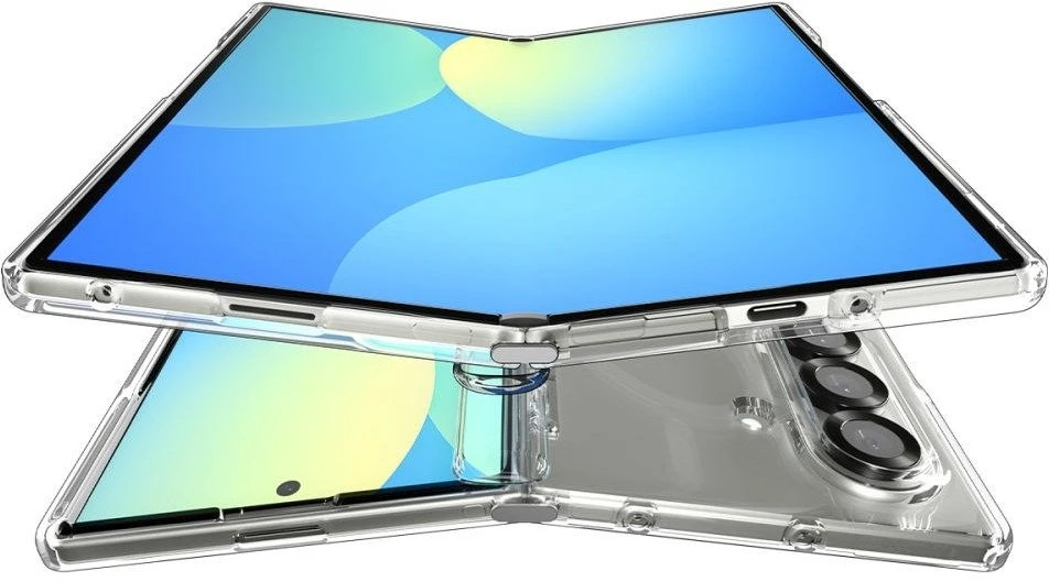 Dėklas „Spigen Ultra Hybrid Pro Mag Magsafe Galaxy Z Fold 7“ skaidrus/baltas