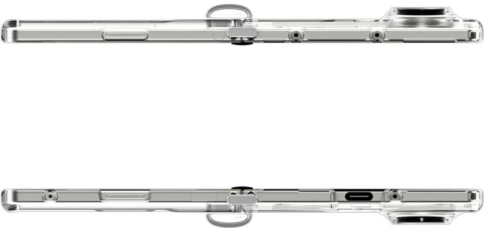 Dėklas „Spigen Ultra Hybrid Pro Mag Magsafe Galaxy Z Fold 7“ skaidrus/baltas