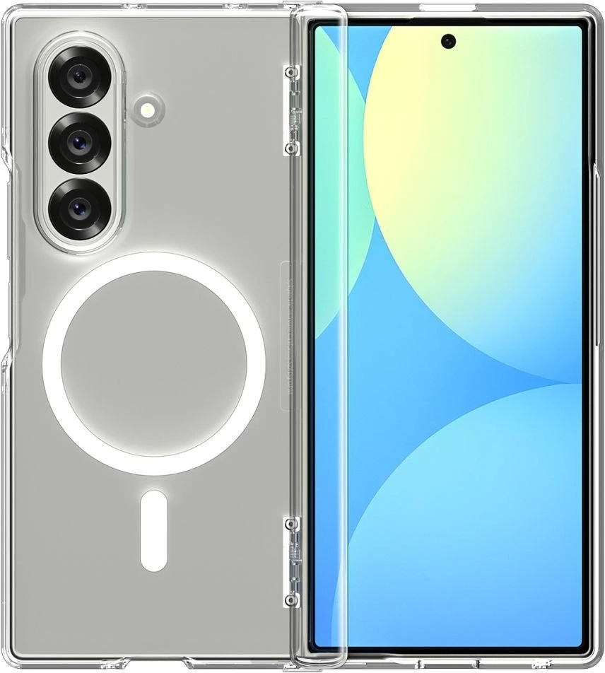 Dėklas „Spigen Ultra Hybrid Pro Mag Magsafe Galaxy Z Fold 7“ skaidrus/baltas