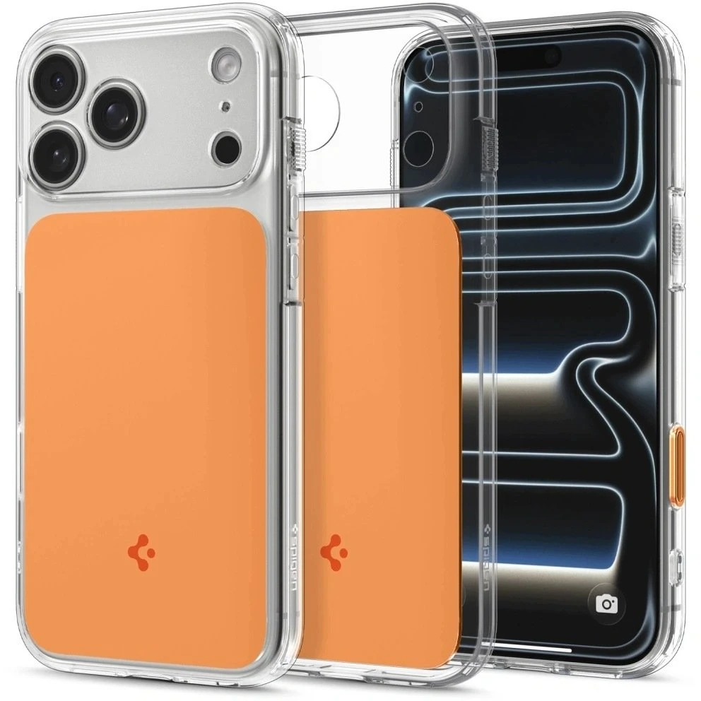 Dėklas Spigen Ultra Hybrid T MagSafe iPhone 17 Pro Max / 18 Pro Max BLIZGUS ORANŽINIS