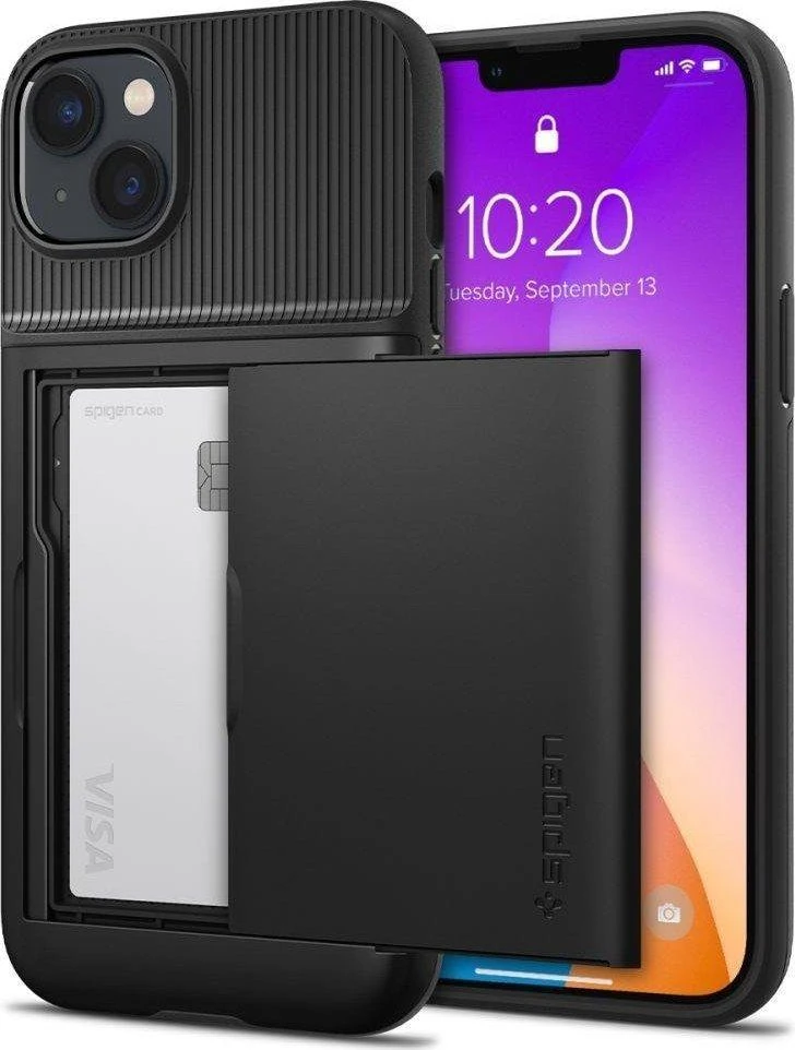 Dėklas SPIGEN SLIM ARMOR CS IPHONE 14 PLUS/ 15 PLUS Juodas