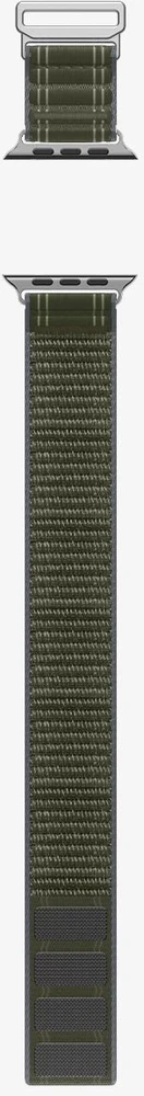 „Spigen Fabric Band“ (su lipduku ir kilpa), žalias - Apple Watch 49mm/46mm/45mm/44mm