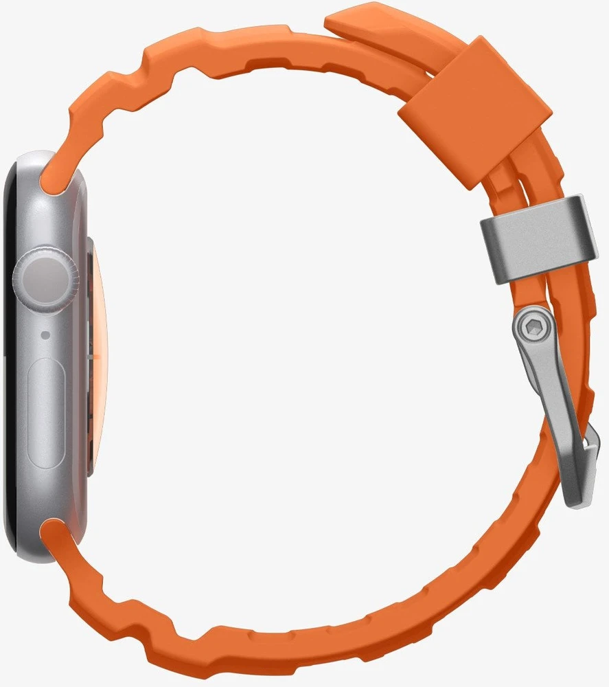 „Spigen“ silikoninė apyrankė, oranžinė - Apple Watch 49mm/46mm/45mm/44mm