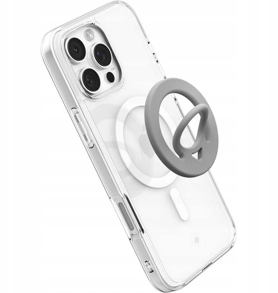 Spigen Dual Pop MagSafe telefono laikiklis, pilkas