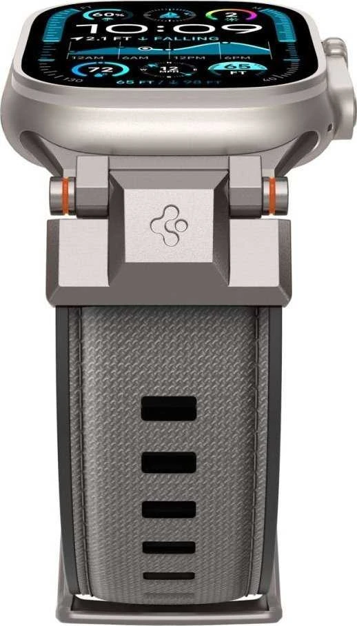 „Spigen DuraPro Armor“ dirželis, skirtas „Apple Watch 44 / 45 / 46 / 49 mm“ – pilkas
