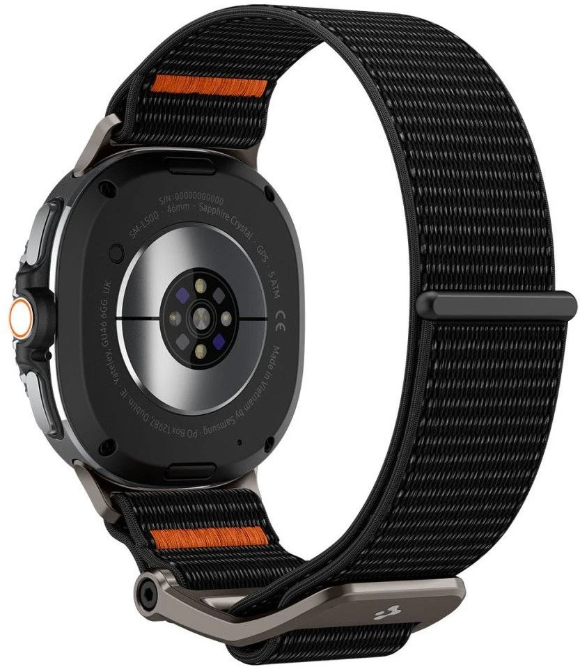 Spigen DuraPro Flex apyrankė skirti Samsung Galaxy Watch 40/44/46 mm – juodos spalvos