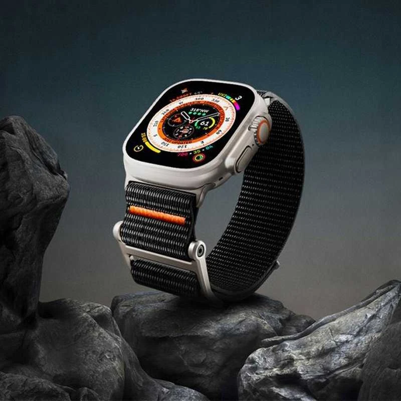 „Spigen DuraPro Flex“, juodas - Apple Watch 49mm/46mm/45mm/44mm/42mm
