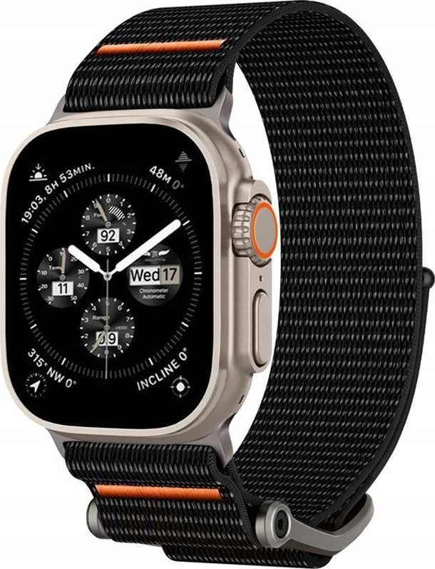 „Spigen DuraPro Flex“, juodas - Apple Watch 49mm/46mm/45mm/44mm/42mm