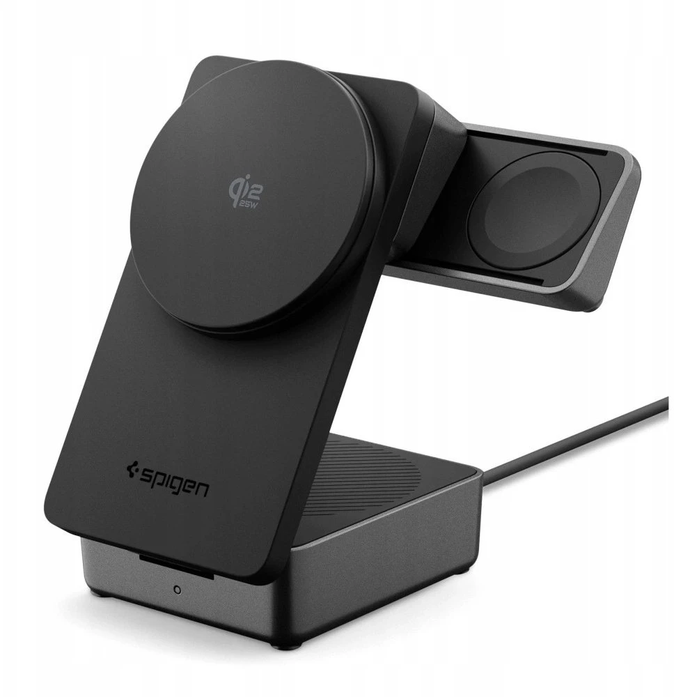 Įkroviklis Spigen Essential MagSafe 3-in-1 Wireless Charger EF323MQ, juodas