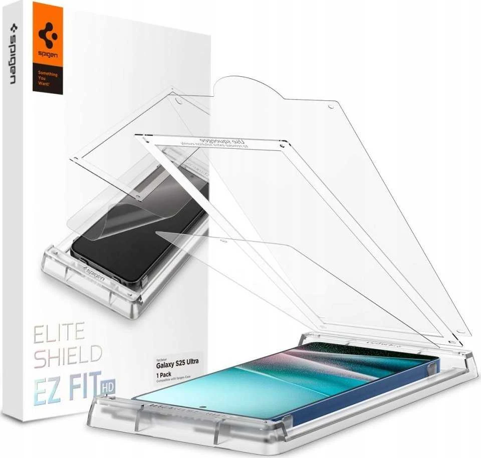 Spigen Elite Shield EZ FIT Hybrid Glass Samsung Galaxy S25 Ultra – Transparent