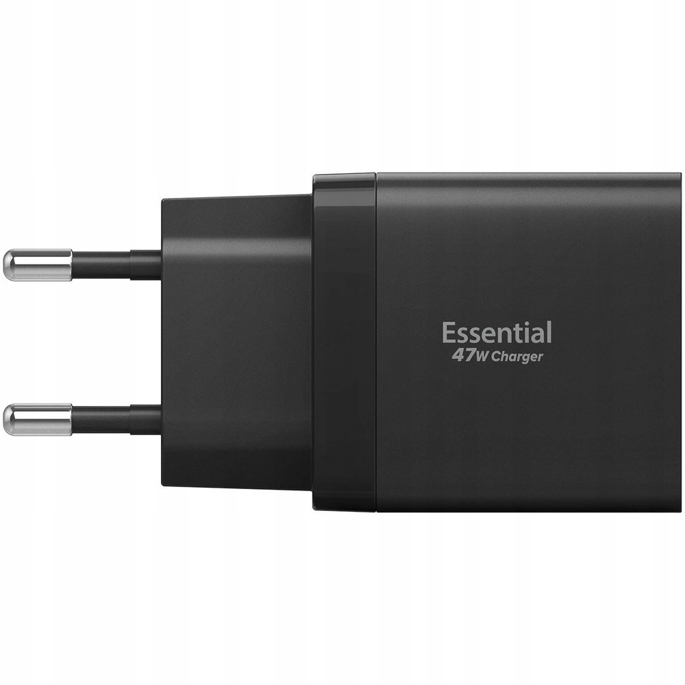 Įkroviklis Spigen Essential 47W Wall Charger EE472EU, juodas
