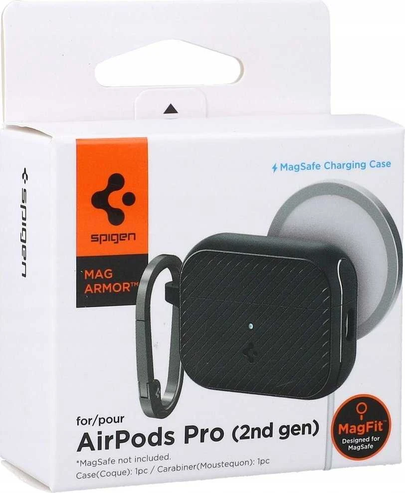 Spigen Mag Armor MagSafe, juodas - AirPods Pro 2