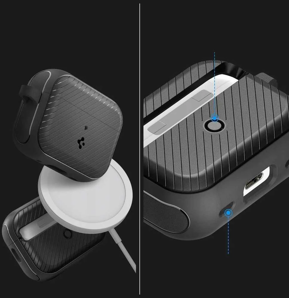 Spigen Mag Armor MagSafe, juodas - AirPods Pro 2