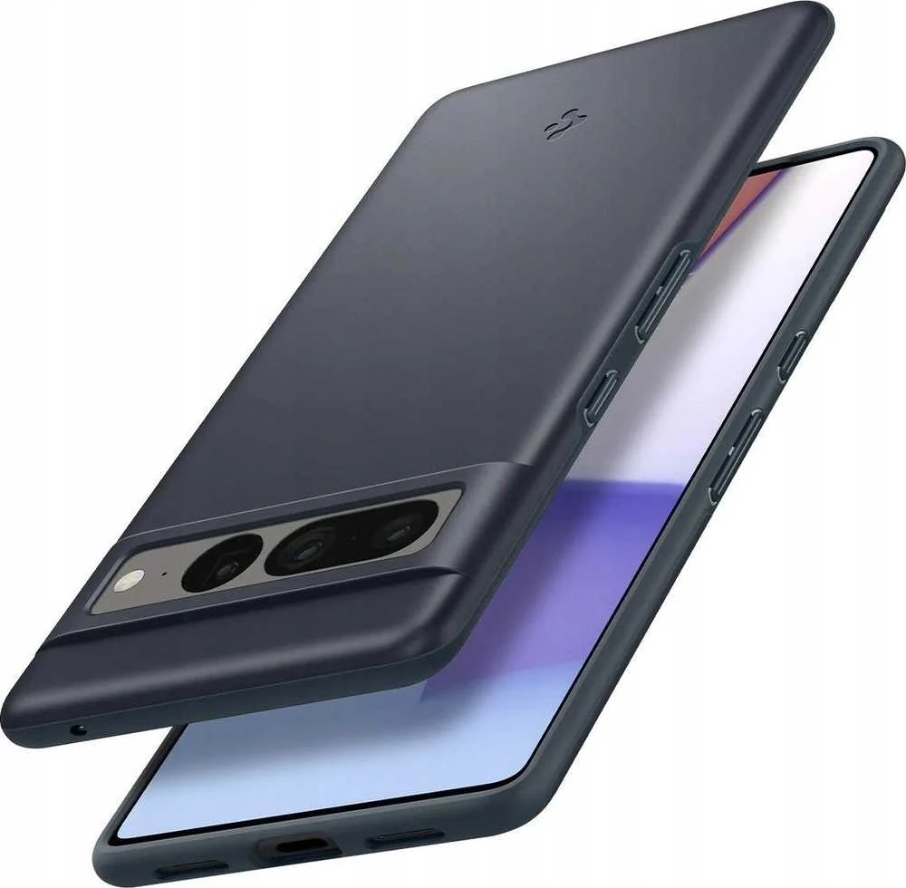 Dėklas Spigen Thin Fit, metalinis skalūnas - Google Pixel 7 Pro