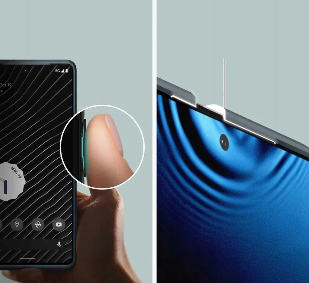 Dėklas Spigen Thin Fit, metalinis skalūnas - Google Pixel 7 Pro