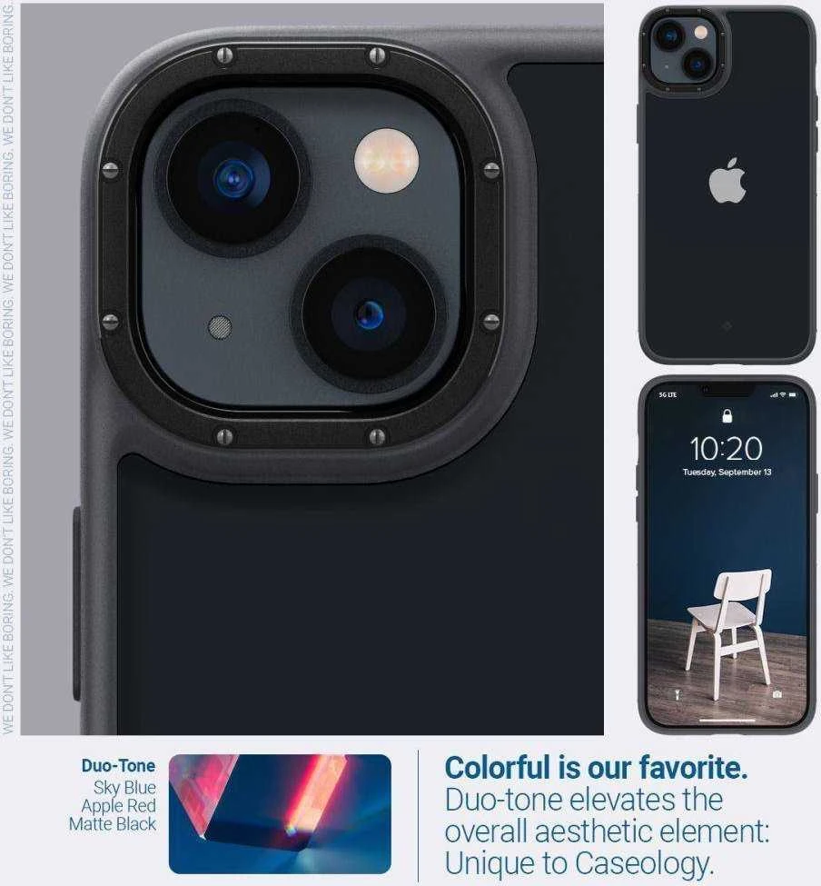 Spigen CASEOLOGY SKYFALL Apple iPhone 14 Plus dėklas telefonui juodos spalvos