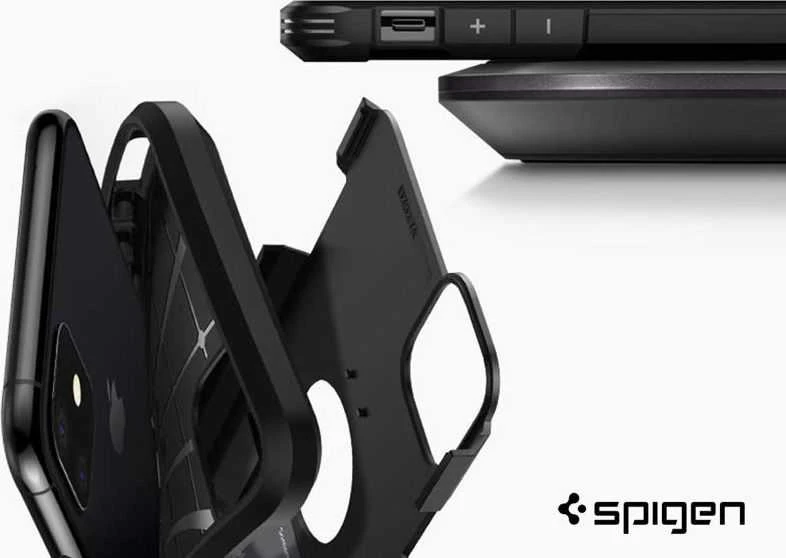 Spigen dėklas Tough Armour, skirtas iPhone 11 juodas