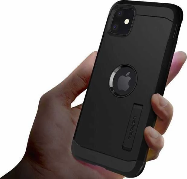 Spigen dėklas Tough Armour, skirtas iPhone 11 juodas