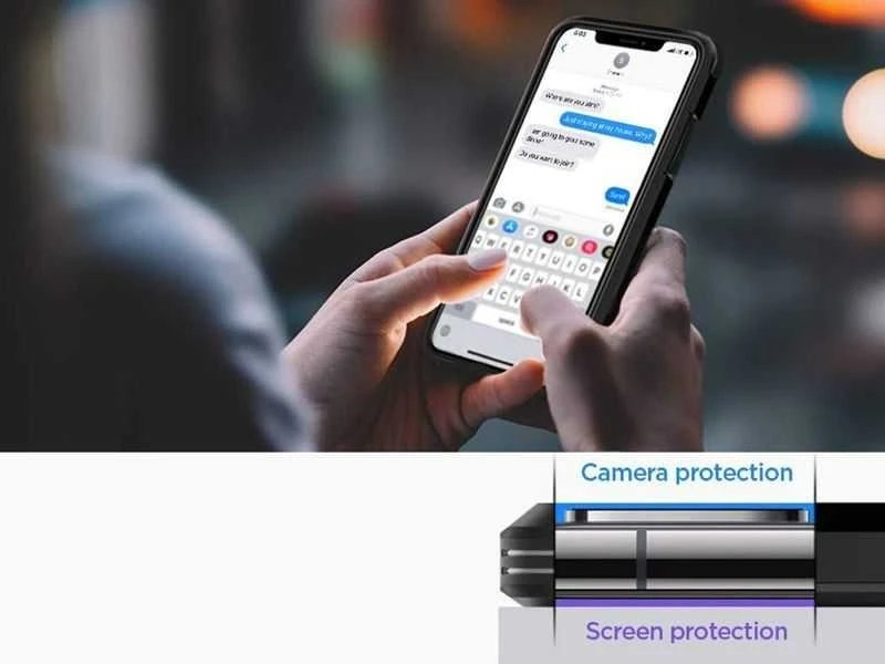 Spigen dėklas Tough Armour, skirtas iPhone 11 juodas