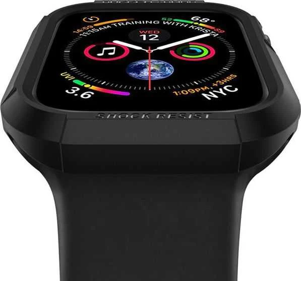 Išmaniojo laikrodžio Apple 4 ekrano rėmelis, Juodos spalvos, 44mm