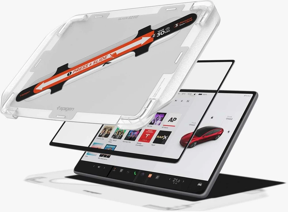 Spigen EZ Fit Skaidrus (15.4"/1 vnt.) - Tesla Model Y (2025/2026)/Model 3 (2024/2025/2026)