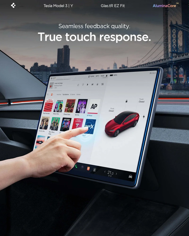 Spigen EZ Fit Skaidrus (15.4"/1 vnt.) - Tesla Model Y (2025/2026)/Model 3 (2024/2025/2026)