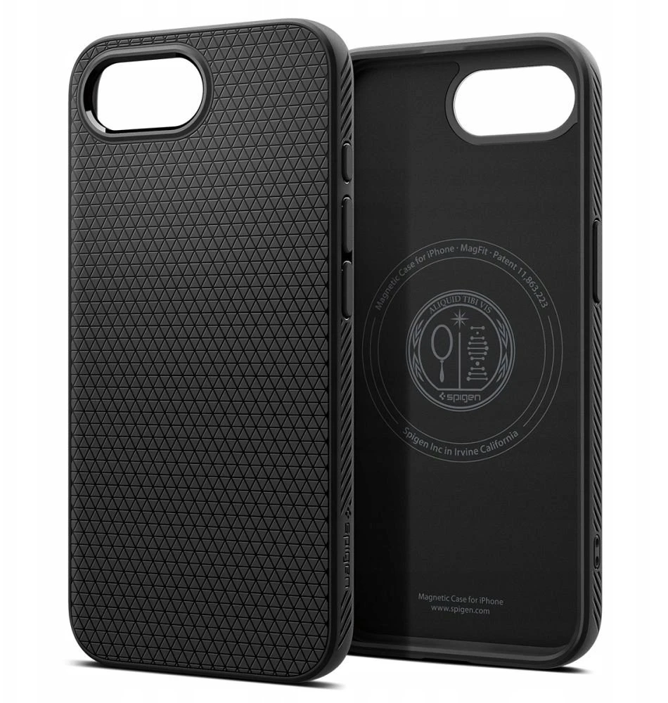 Spigen Liquid Air Mag MagSafe dėklas skirtas Samsung Galaxy S26+ – Matte juodos spalvos
